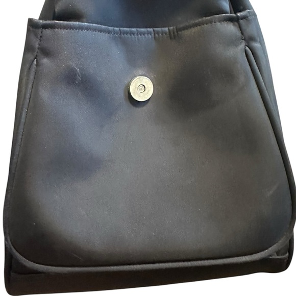 KATE SPADE black nylon convertible mid size backpack shoulder bag purse - Picture 7 of 15